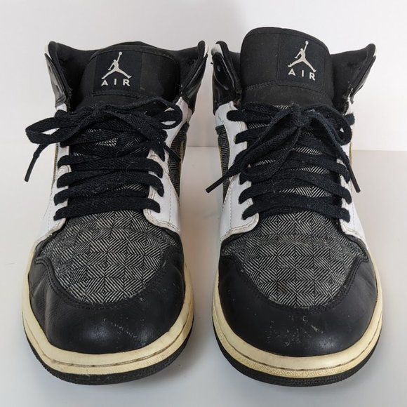 Air Jordan 1 Retro Father\'s Day Black White Mid Top